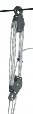 Produktbild von 4 Rollen, Winde, Hebeband, Tragfähigkeit 450 kg!