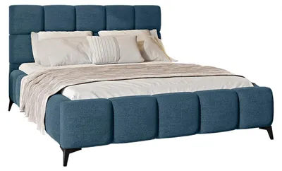 Produktbild von Bett mit Bettkasten 180x200cm Blau