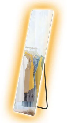 Produktbild von HOMCOM Ganzkörperspiegel, 150 x 40 cm Standspiegel mit LED-Beleuchtung