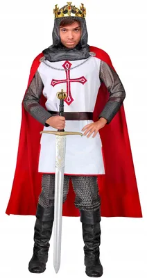 Obrázok produktu pre Kostým rytiera Widmann, stredoveký templier, pre chlapca, veľkosť 128 cm
