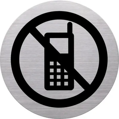 Zdjęcie produktu dla helit Piktogramm "Handy verboten", Durchmesser: 115 m