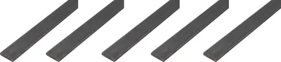 Obrázek produktu pro Alberts 5 ks plochých tyčí, surová ocel, 20 x 2 mm, délka 1 m