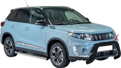 Image de Pare-buffle Avant pour Suzuki Vitara 2019-2025 76 mm en Acier Noir