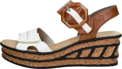 Image de Rieker Gekleed  Sandalen Hak - Wit - Maat 36