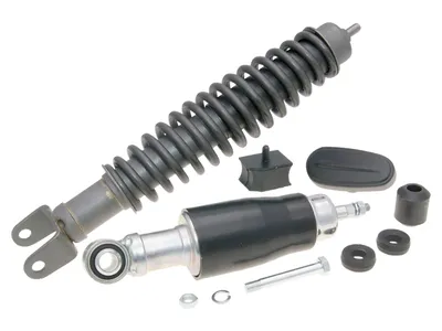 Immagine prodotto di Kit sospensioni / set ammortizzatori fosfatato / nero per Vespa Primavera, ET3 125, Vespa 50, PK50