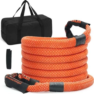 Image de Câble de remorquage Famanu - Élastique - En nylon - Capacité de traction : 13,871 kg - Longueur : 6,1 mètres