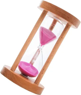 Produktbild von Sanduhr 10 min, Holzständer, Rosa, für Küche