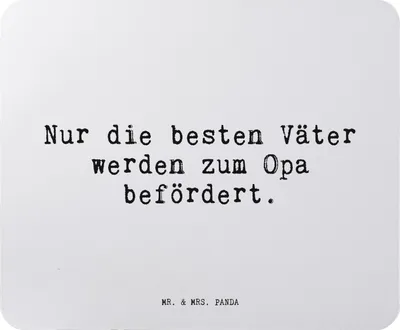 Produktbild von Mr. & Mrs. Panda Mauspad Nur die besten Väter... - Aquarellblau - Geschenk, Opa, schöner Spruch, Mousepad, laptop, computer, Mouse Pad, Sprüche, Geburt, Papa