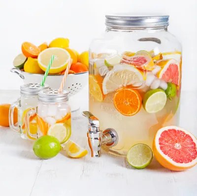 Image de CMP KV7169 Récipient à boisson en verre avec valve, 4 l