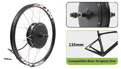 Produktbild von E-Bike Umbausatz, kompatibel mit mehreren Radgrößen, 3000W Nabenmotor, 72V 3000W MTX-a, 27.5, Keine Batterie-a