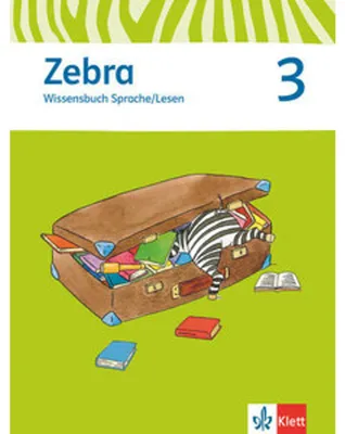 Produktbild von Zebra. Neubearbeitung. Wissensbuch Sprache. Lesen 3.Schuljahr