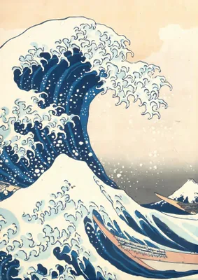 Produktbild von Notizbuch A4 blanko - 100 Seiten Soft Cover - Hokusai: Die große Welle vor Kanagawa