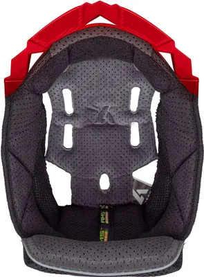 Zdjęcie produktu dla Szaro-czerwony wewnętrzny zestaw słuchawkowy do kasku Airoh Aviator 3 Rozmiar XXL
