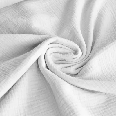 Produktbild von 50x130cm Musselin Stoff uni   Meterware Mulltuch Baumwolle
