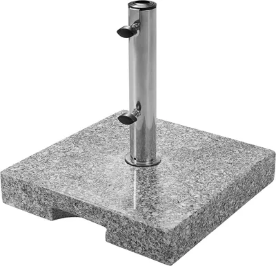 Produktbild von Doppler Granitsockel 25kg I Schirmständer mit Griff-Mulde für Transport I Sonnenschirmständer für Sonnenschirme mit max. 200cm Schirmdurchmesser & 2,5 bis 4,8 cm Rohrdurchmesser