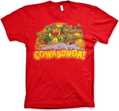 Produktbild von TMNT - Cowabunga T-Shirt - Medium - Red