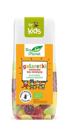 Obrázok produktu pre OVOCNÉ ŽELÉ BEZ ŽELATÍNY, BEZLEPKU,100 g -PLANÉTA