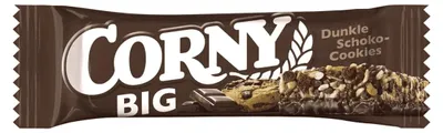 Produktbild von Corny BIG dunkle Schoko Cookies der extragroße Müsliriegel 50g