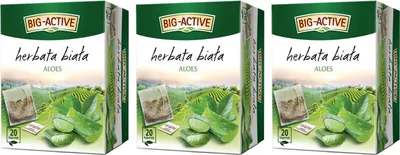 Produktbild von Weißer Tee mit Aloe Vera Gel 60 Teebeutel - weisser tee im Beutel - Big-Active