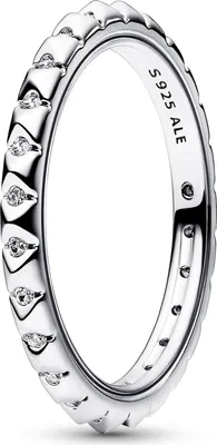 Produktbild von Pyramiden Ring für Damen aus 925er Silber mit Zirkonia von PANDORA ME