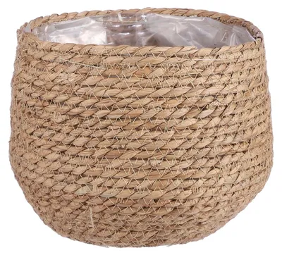 Produktbild von Mica Decorations Blumentopf - Rattan - beige - Jute - 22 x 19 cm