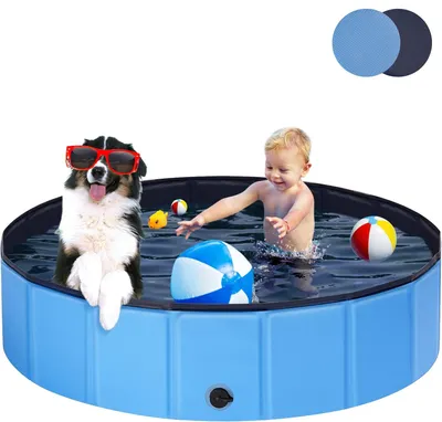 Produktbild von Hundepool, Swimmingpool Pool, Kinderpool, Plantschbecken, Hundebadewanne, Schwimmbecken, 100*30CM