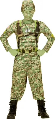 Produktbild von Power Army Soldat Kinderkostüm