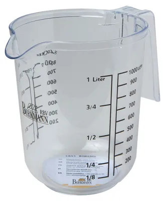 Produktbild von BIRKMANN Messbecher bis 1000 ml Füllmenge, Ø 12 x H 15 cm, mit div. Skallierungen, sehr robust, leben