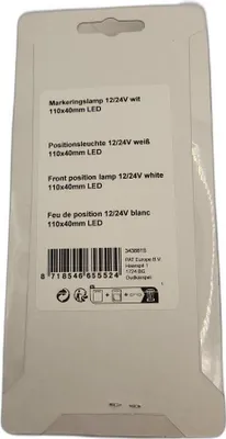 Produktbild von Positionsleuchte 12/24V weiß 110x40mm LED im Blister