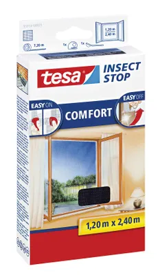 Immagine prodotto di TESA Insect Stop Comfort - 1200 x 10 x 2400 mm - 200 g - ABS sintetico - Argento - 454 g (55918-00021-00)