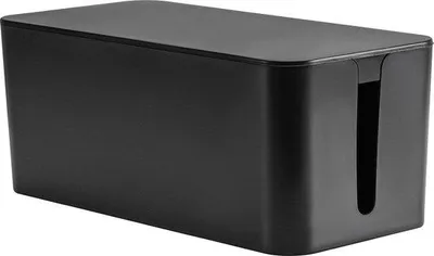 Immagine prodotto di Scatola per la gestione dei cavi Z2301-B - Scatola porta cavi - 235 x 115 x 12 cm - Organizer per cavi - Cassetto per cavi e prese - Nero