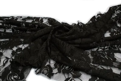 Obrázek produktu pro Stretch Lace Fabric Black 50 x 150 cm