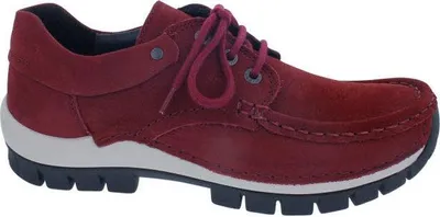 Produktbild von Wolky Fly Halbschuh 0472611-553, Antique Nubuck Leather, Cherry red, Wechselfußbett 38