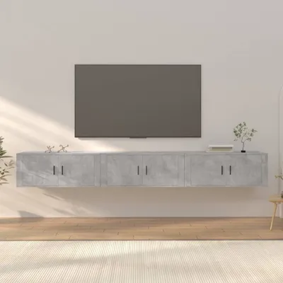 Obrázek produktu pro vidaXL TV nástěnné skříňky 3 ks. Betonově šedá 100x34,5x40 cm