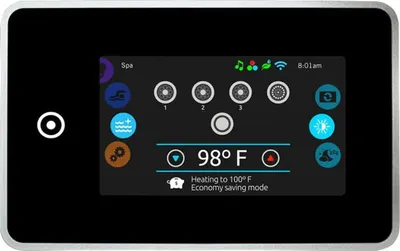 Produktbild von Bedienfeld IN.K1001 Full Touch Screen 158x99x49mm für Whirlpools & Schwimmbäder
