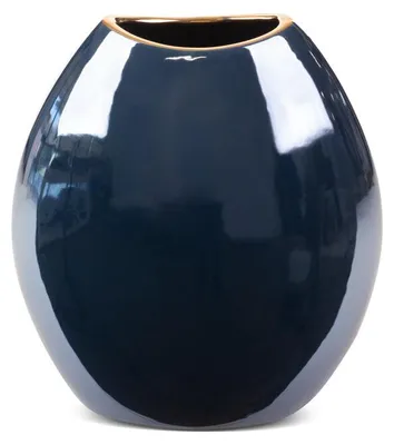 Zdjęcie produktu dla Wazon ceramiczny MORA granatowy 22x12x25 cm