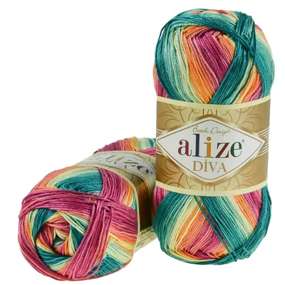 100g Strickgarn ALIZE DIVA BATIK Farbverlauf Häkelgarn Wolle Stricken Häkeln