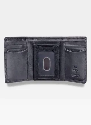 Zdjęcie produktu dla Visconti portfel męski skóra naturalna czarny 11x8 cm RFID Secure