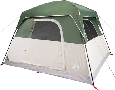 Immagine prodotto di vidaXL Tenda da campeggio 4 persone Verde Impermeabile