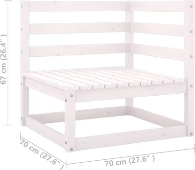 Obrázok produktu pre Sada záhradného nábytku – 2-dielna sada – rohová sedačka – záhradná lavička – masívne smrekové drevo