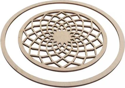 Produktbild von Holzplatten für Traumfänger Ø 13 cm + Ring 18 cm