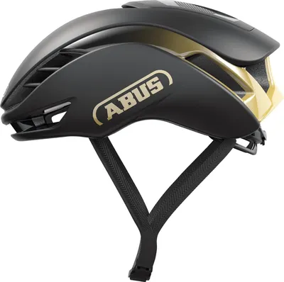 Produktbild von ABUS Rennradhelm GameChanger 2.0 - High Performance Aerohelm mit optimierter Aerodynamik und Belüftung - für Damen und Herren - chwarz-Gold, Größe S (51-55 cm)