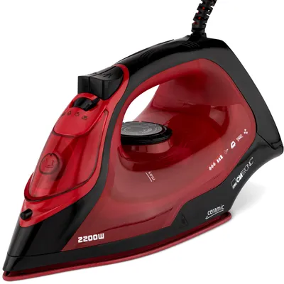 Produktbild von Clatronic Dampfbügeleisen mit Keramiksohle | 2200W | Bügeleisen mit Dampf | 250ml Tank | Steam Iron mit Tropfstopp und Anti-Kalk | DB 3752