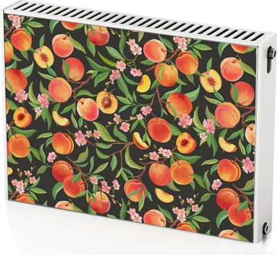 Produktbild von Obstbaumsamen – Magnetische Heizkörperabdeckung – 80x60 cm – Magnet Heizkörperabdeckung – 3D Würfel – Heizkörperverkleidung – Magnetische Wandverkleidung – Wetterfest