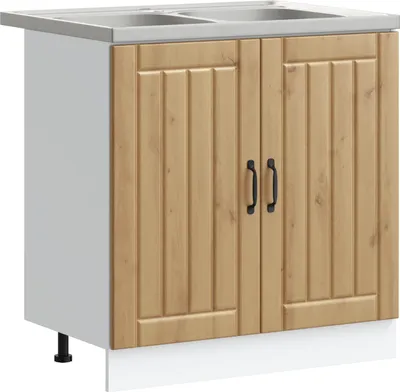 Obrázok produktu pre vidaXL Skrinka pod umývadlo s úložným priestorom Lucca 2 ks Artisan dub