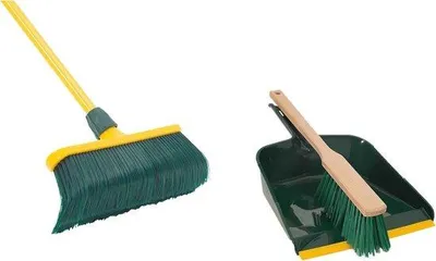 Produktbild von Famanu Gartenbesen mit teleskopierbarem Stiel und Kehrschaufel - 30 cm