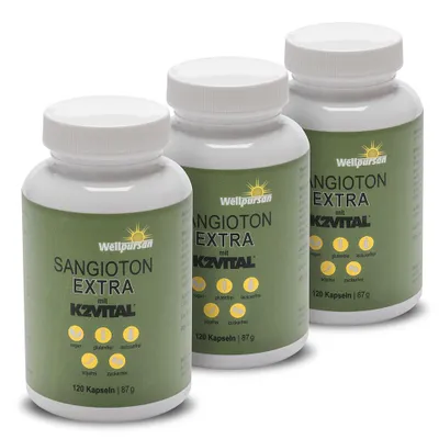 Produktbild von Wellpursan Sangioton Extra - 360 hochwertige L-Arginin Kapseln