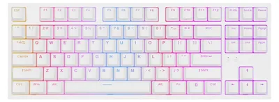Obrázek produktu pro GENESIS Thor 404 TKL, Kabel, USB, Mechanický spínač, QWERTY, RGB LED, Bílá