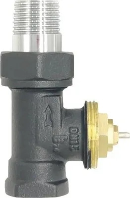 Produktbild von Rotheigner Thermostatventil-Unterteil Durchgangsform 1/2 Zoll schwarz matt