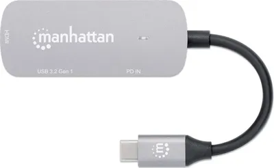 Produktbild von MANHATTAN USB-C auf HDMI 3-in-1 Docking-Konverter mit PD
